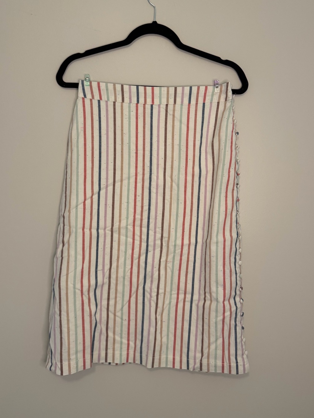 Madewell Colorful Striped Midi Skirt sz 2/Small